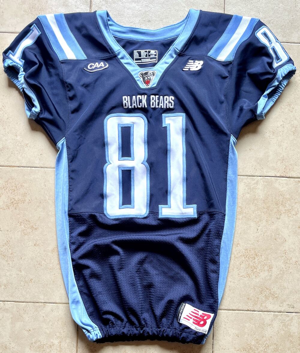 Maine Bears #81 NEW BALANCE 2020s football jersey S navy blue NCAA college